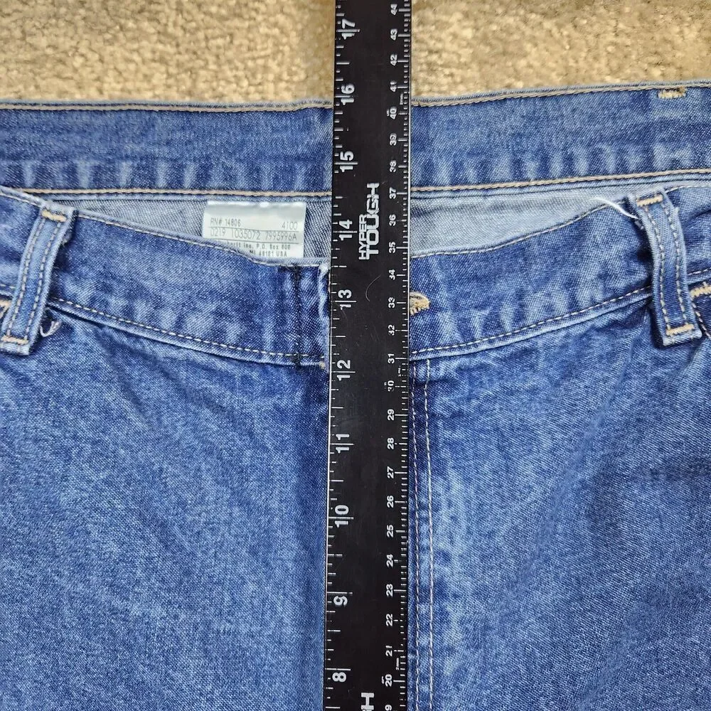 Carhartt FR Relaxed Fit Jeans Mens 42x32 Blue Fire Resistant Denim Straight A229